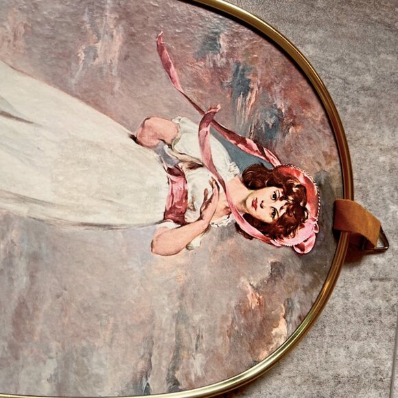 Vintage Pinkie & Blue Boy | Gold Frame | Made in Canada | Decor, Art, Victorian - Picture 4 of 12